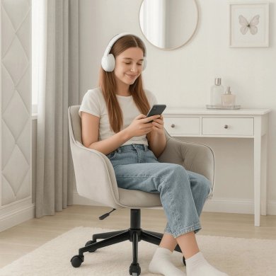 Офисное кресло Mebel Elit KONOR Welur Серый ME.KONOR/P/CZ/V/FO фото - 11