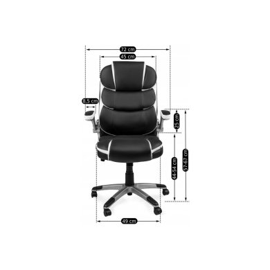 Крісло поворотне Mebel Elit LIVERPOOL | Чорний - 3 Крісло поворотне Mebel Elit LIVERPOOL | Чорний ME.LIVERPOOL/CZ/E/FO фото - 3