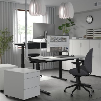 Каркас столу регульований з електроприводом MITTZON 120/140/160x80 см Чорний - 4 IKEA Каркас столу регульований з електроприводом MITTZON 120/140/160x80 см Чорний 20527911 фото - 4