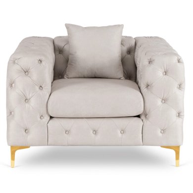 Крісло м'яке Mebel Elit SORRENTO 1S Welur Кремовий ME.SORRENTO1S/KR/V/FW фото - 2