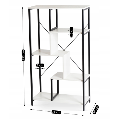 Стеллаж Mebel Elit TIM Белый ME.TIM/B/CZ/REG фото - 8