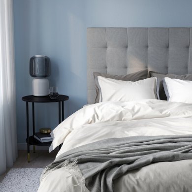 IKEA Комплект постільної білизни TATELSMYGARE 150x200 см Білий (ИКЕА ТАТЕЛСМИГАРЭ) 60554785 фото - 4