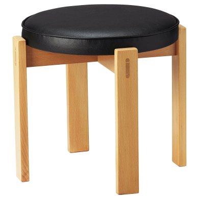 IKEA Табурет HOLMSJO Чорний (ИКЕА ХОЛЬМСИО) 20554382