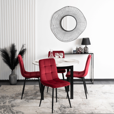 Обідній стілець Mebel Elit PERU Welur Бордовий - 5 Обідній стілець Mebel Elit PERU Welur Бордовий ME.PERU/BOR/V/K фото - 5