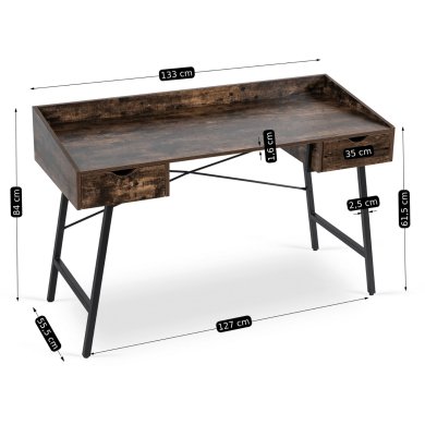 Письмовий стіл Mebel Elit ICE Дуб рустик - 11 Письмовий стіл Mebel Elit ICE Дуб рустик ME.ICE/BR/CZ/B фото - 11