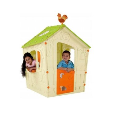 Домик для детей Keter Magic Playhouse | Экрю / Светло-зеленый 231601-1