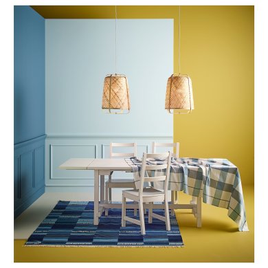 Розкладний обідній стіл NORDVIKEN Білий - 5 IKEA Розкладний обідній стіл NORDVIKEN Білий (ИКЕА NORDVIKEN) 90368715 фото - 5