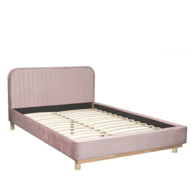 Ліжко Homla KARALIUS Welur 160x200 см Рожевий 207729 фото - 4