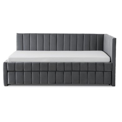 Раскладная кушетка Mebel Elit VILLEMO Welur 90x200 см Серый ME.VILLEMO/90/90/CP/V/LOZWYS фото - 5