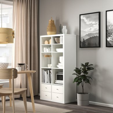 IKEA Стелаж KALLAX Білий (ИКЕА КАЛЛАКС) 19552893 фото - 3