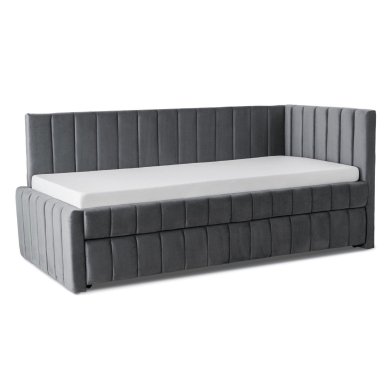 Раскладная кушетка Mebel Elit VILLEMO Welur 90x200 см Серый ME.VILLEMO/90/90/CP/V/LOZWYS фото - 2
