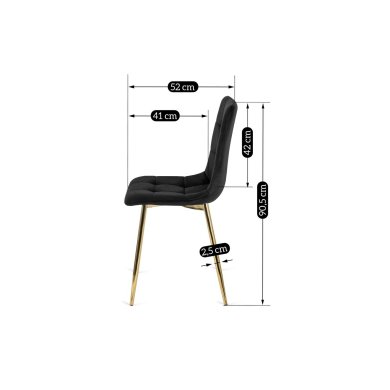 Обеденный стул Mebel Elit YORK Черный - 15 Обеденный стул Mebel Elit YORK Черный ME.YORK/CZ/ZL/V/K фото - 15