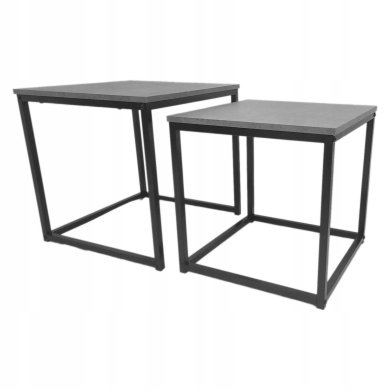 Комплект журнальных столов Kontrast SK101B 2 шт Бетон - 2 Комплект журнальных столов Kontrast SK101B 2 шт Бетон 6.06.28191 фото - 2