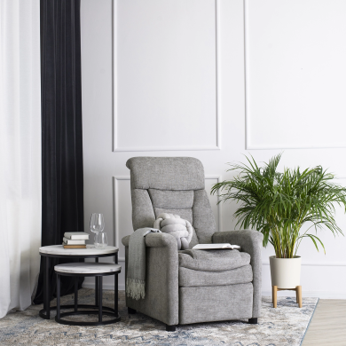 Кресло мягкое раскладное с реклайнером Mebel Elit NORDI Серый - 10 Кресло мягкое раскладное с реклайнером Mebel Elit NORDI Серый ME.NORDI/P/T/FW фото - 10