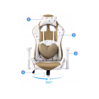 Геймерське крісло Mebel Elit CANDY MINI Бежевий ME.KIDCANDY/BZ/E/FO фото - 9