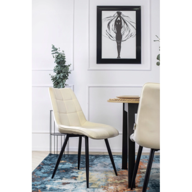 Обеденный стул Mebel Elit RIO Welur Кремовый - 6 Обеденный стул Mebel Elit RIO Welur Кремовый rio/kr фото - 6