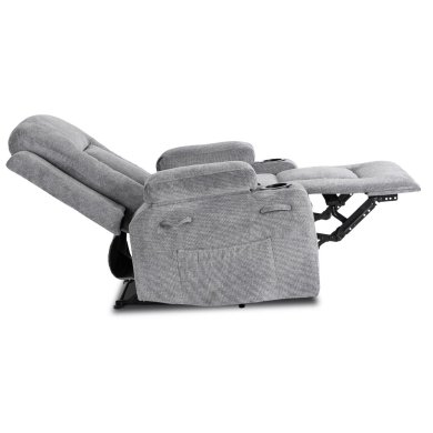 Крісло м'яке розкладне масажне з реклайнером Mebel Elit BOX 2 Темно-сірий ME.BOX2/CP/T/FW фото - 6