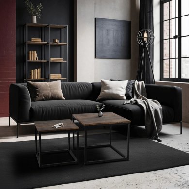 Комплект журнальних столів Mebel Elit RIS Дуб рустик ME.RIS/DRU/CZ/L фото - 7