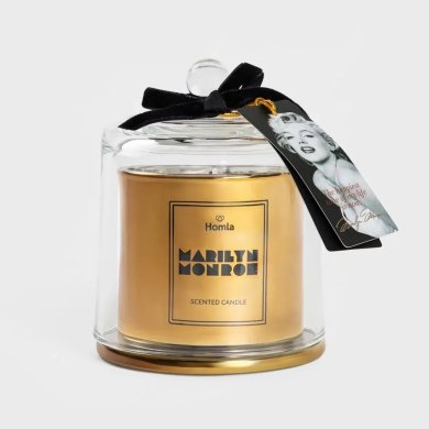 Ароматическая свеча Homla MONROE CARNIVAL Jasmine Embers 260 г Золотой 235727
