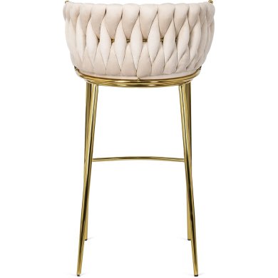 Барный стул Mebel Elit FLORES 2 Кремовый - 5 Барный стул Mebel Elit FLORES 2 Кремовый ME.FLORES2/KR/ZL/V/H фото - 5