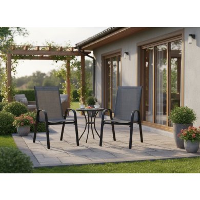 Комплект садових стільців Garden Line NEO3685 2 шт Чорний NEO3685 фото - 6