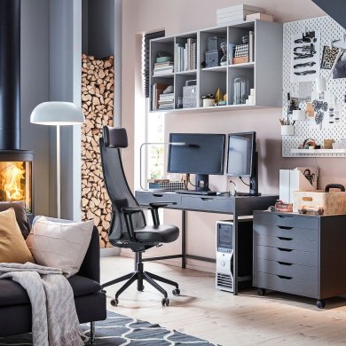 IKEA Офисное кресло JARVFJALLET Черный (ИКЕА ЖАРВФЬАЛЛЕ) 80510639 фото - 16