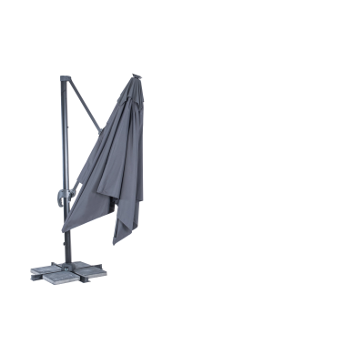 Садова парасоля з чохлом і LED Corciano SIENA SOLAR PANEL 300 см Антрацит 5901721052574 фото - 4