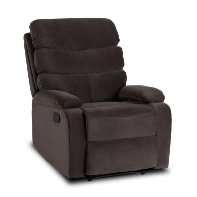 Крісло м'яке розкладне з реклайнером Mebel Elit KOBE Welur Коричневий ME.KOBE/CZ/V/FW фото - 2