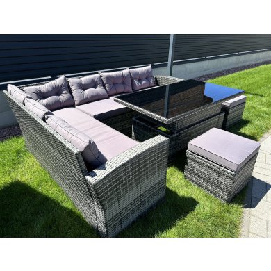 Комплект садових меблів Favora MARINE Сірий - 8 Комплект садових меблів Favora MARINE Сірий WS538 фото - 8