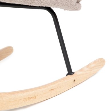 Кресло-качалка Homla LUNNIE TEDDY BOUCLE Бежевый 217962 фото - 6