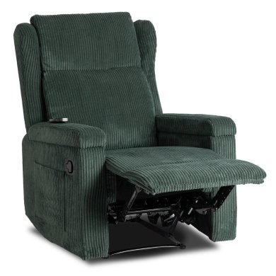 Кресло мягкое раскладное массажное с реклайнером Mebel Elit SEBASTIAN Velvet Зеленый ME.SEBASTIAN/Z/SZTR/FW фото - 2