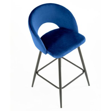 Барный стул Halmar H-96 Velvet Синий V-CH-H/96-GRANATOWY фото - 10