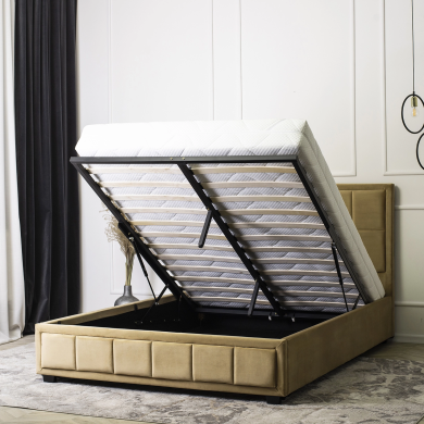 Кровать Mebel Elit CARLOS 140x200 см Бежевый - 16 Кровать Mebel Elit CARLOS 140x200 см Бежевый ME.CARLOS/140/BZ/V/LOZ фото - 16