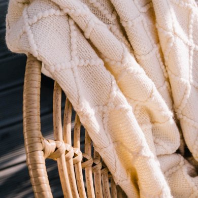 Плед Homla LOOP 130x170 см Бежевый 207099 фото - 7