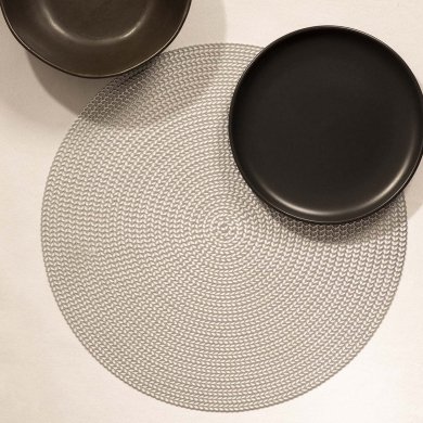 Сервировочный коврик Homla SKINE 38 см Серебристый 163561 фото - 5