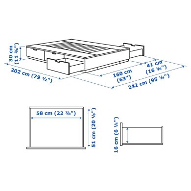 NORDLI - 8 IKEA NORDLI (ИКЕА НОРДЛИ) 59539574 фото - 8