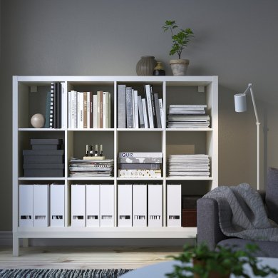 IKEA Стеллаж KALLAX Белый (ИКЕА КАЛЛАКС) 79442694 фото - 7