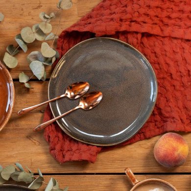 Десертна тарілка Homla MYSTIC 21 см Сірий - 5 Десертна тарілка Homla MYSTIC 21 см Сірий 218726 фото - 5