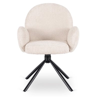 Обеденный стул поворотный Mebel Elit MUSSO Boucle Бежевый ME.MUSSO/BZ/CZ/TB/K фото - 2