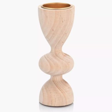 Подсвечник Duka Natural Scandi 13 см | Дерево 2221030 фото - 4