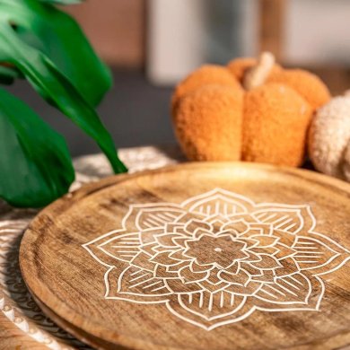 Піднос Homla FLOAR 30 см Дерево 215411 фото - 4