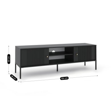 Тумба под ТВ Mebel Elit SOFT Черный W.ISEO/CZ/RTV фото - 7