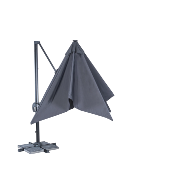 Садова парасоля з чохлом і LED Corciano SIENA SOLAR PANEL 300 см Антрацит 5901721052574 фото - 3