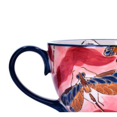 Чашка Duka Andalusia 400 мл Синій/Червоний/Принт 1215777 фото - 3