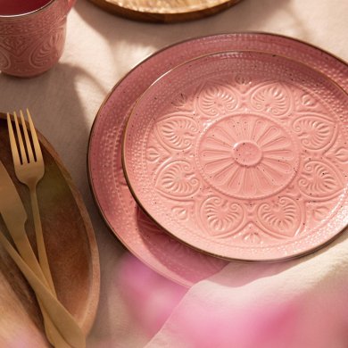 Тарелка Homla INDIE  27 см | Розовый 164362 фото - 9