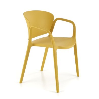 Садовий стілець Halmar K491 Гірчичний V-CH-K/491-KR-MUSZTARDOWY фото - 3