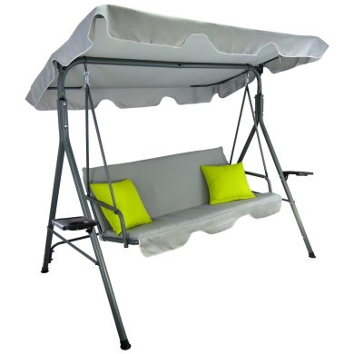 Садова гойдалка Garden Line 170x118x153 см Сірий KRE9987