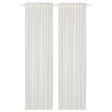 IKEA Тюль HALLEBRACKA 145х300 см 2 шт Білий (ИКЕА ХАЛЛЕБРАК) 70559674