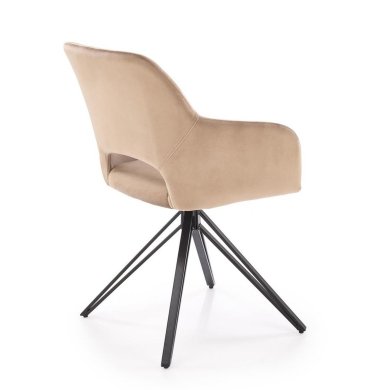 Обідній стілець поворотний Halmar K535 Бежевий V-CH-K/535-KR-BEŻOWY фото - 2