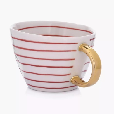 Чашка Duka Siren | Белый / Красный / Золотой - 2 Чашка Duka Siren | Белый / Красный / Золотой 1218062 фото - 2